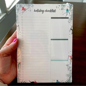 Erin Condren Winter / Christmas / Holiday Checklist Notepad Planner